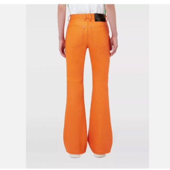 JW Anderson Leather Bootcut-Leg Trousers - Picture 9 of 15